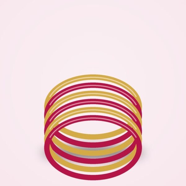 Golden Bangles Set (6 pcs)