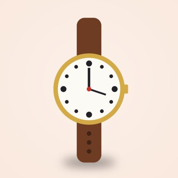 Classic Leather Strap Watch